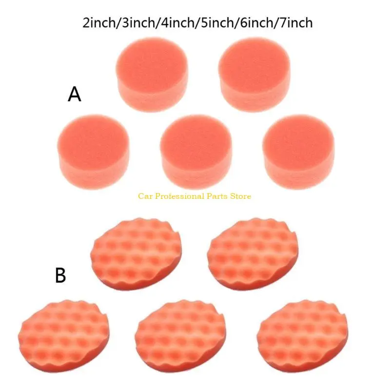 R53D Car Cleaning Waxing Care Accessories Sponge for Buff Polishing Pad Washable