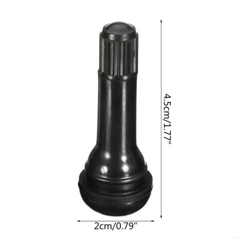 R53D TR413 Tire Valves Stems Short Rubber Wheel Replacement With Dust