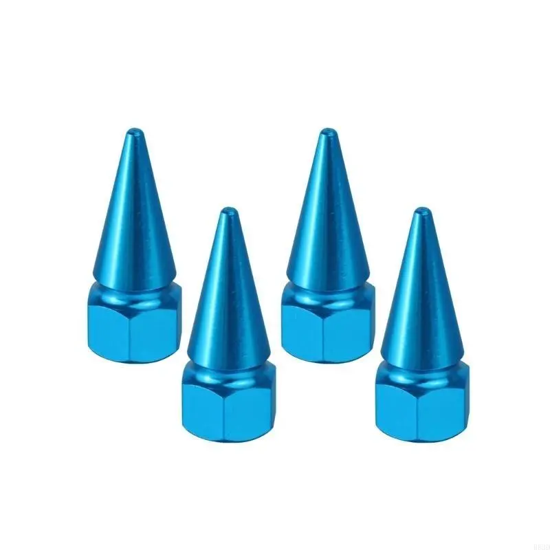 R53D Spiked Tire Valves Caps Crafted from Aluminum Alloy Suitable for Motorcycles Bikes Long Trips Vehicle Maintenance