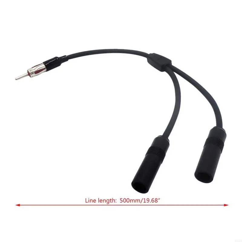 R53D 1 For 2 Car Antenna Cable Adapter Aluminum Plug Car Special Radio Antenna Aerial