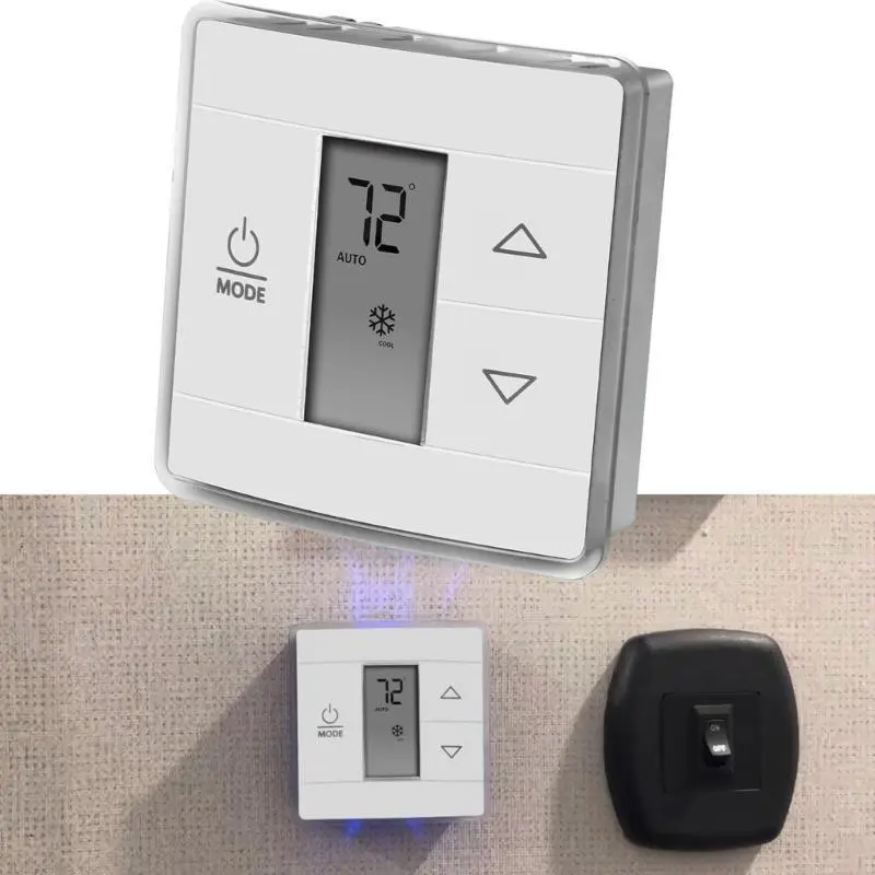 R53D Wall Thermostat Cool Heat Strips for Air Conditioner Thermostat