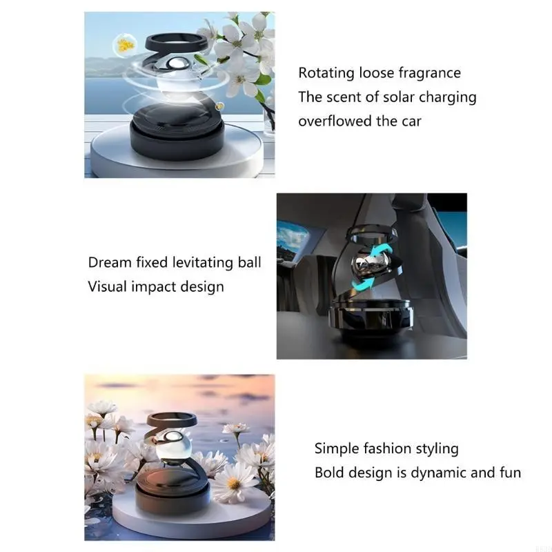R53D Vehicle Mounted Space Theme Air Freshener Sunlight Diffusers Vehicle Decorations