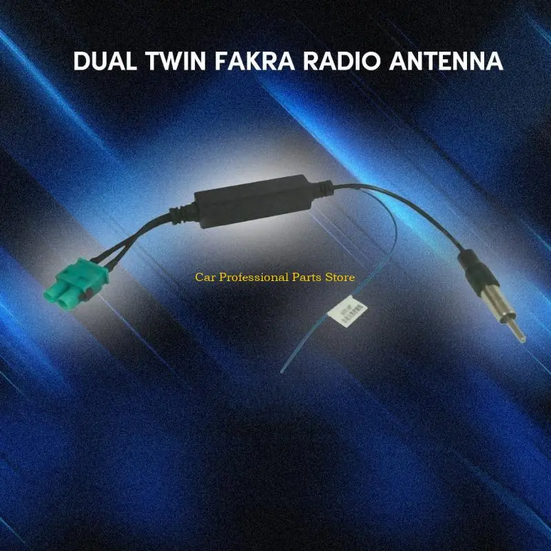 R53D Radio Audios Cable Adapter Antenna Audios Cable Twin Fakra Radio Adapter for Car