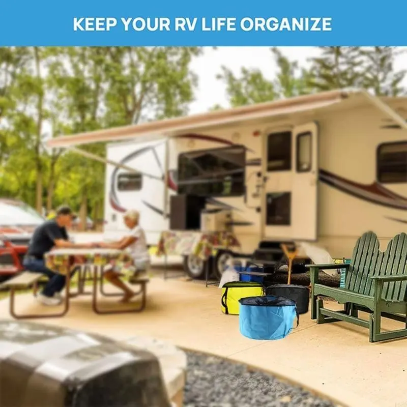 R53D Practical RV Hose Storage Bags with Identification Tags Waterproof Hose Storage