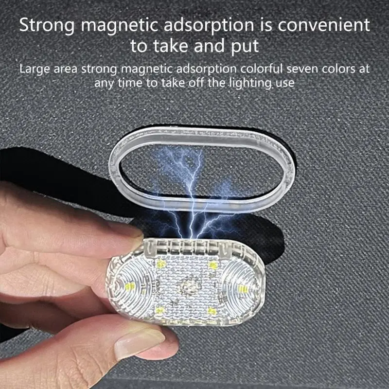 R53D LED Touch Light Car Interior Lighting Touch Reading Lamp USB Charging