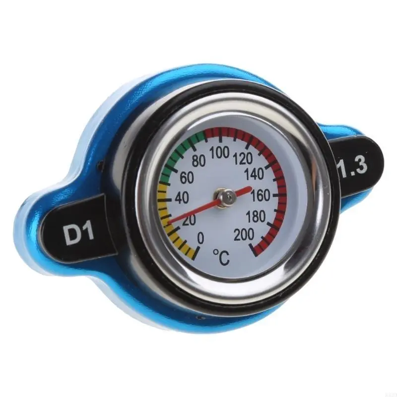 R53D High Pressure Radiator with Temperature Gauge 0.9 Bar/ 1.1 Bar/1.3 Bar Universal Radiator for Car Motorcycle