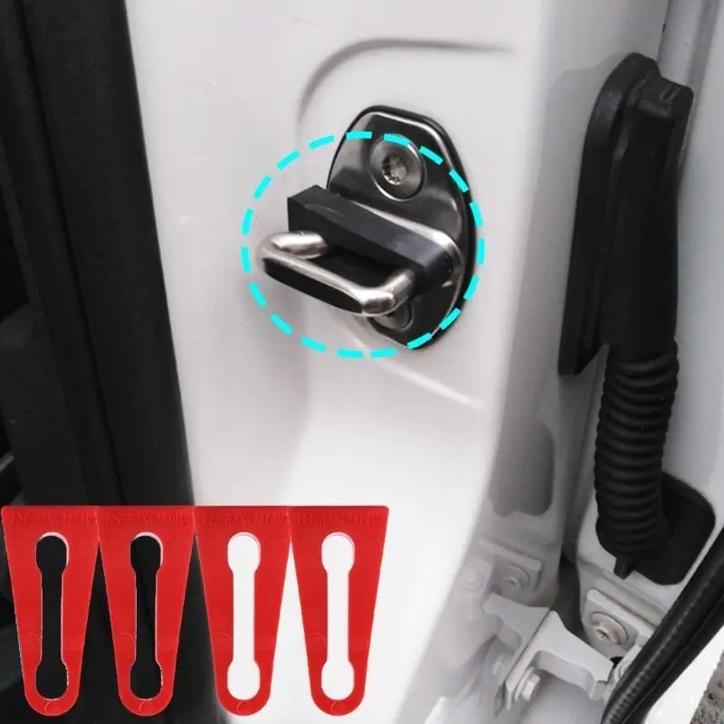 R53D Set Of 4 Car Door Lock Buffer Pads For Enhances Quietness Smooth & Quiet Closure