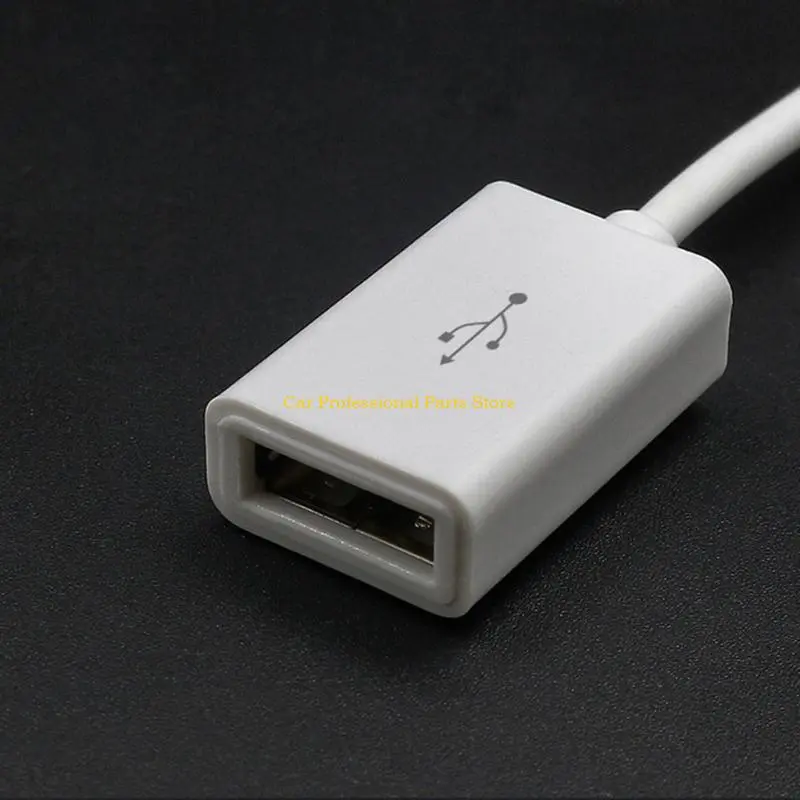 R53D 3.5mm (1/8 inch) AUX Stereo Plugs Male to USB Female OTG Adapter Converter Cable for Playing Music with U-Disk in Car