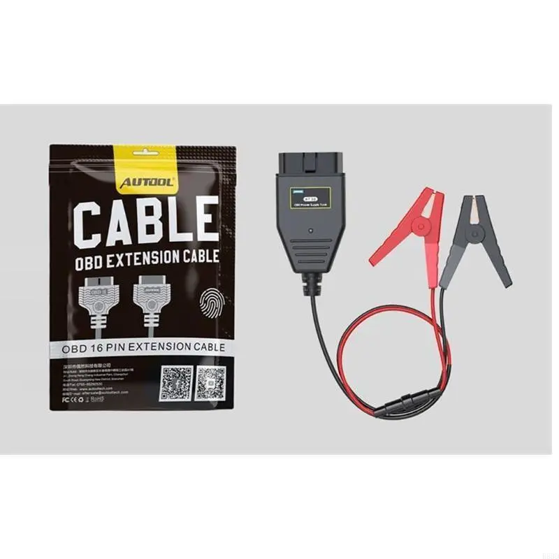 R53D Emergency Memory Saver Power Extension Cord Car Battery Clip Vehicle BT30