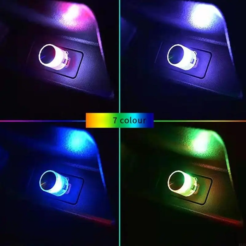 R53D Mini USB LED Light Car Interior Decorative Light Auto Ambient Lamp