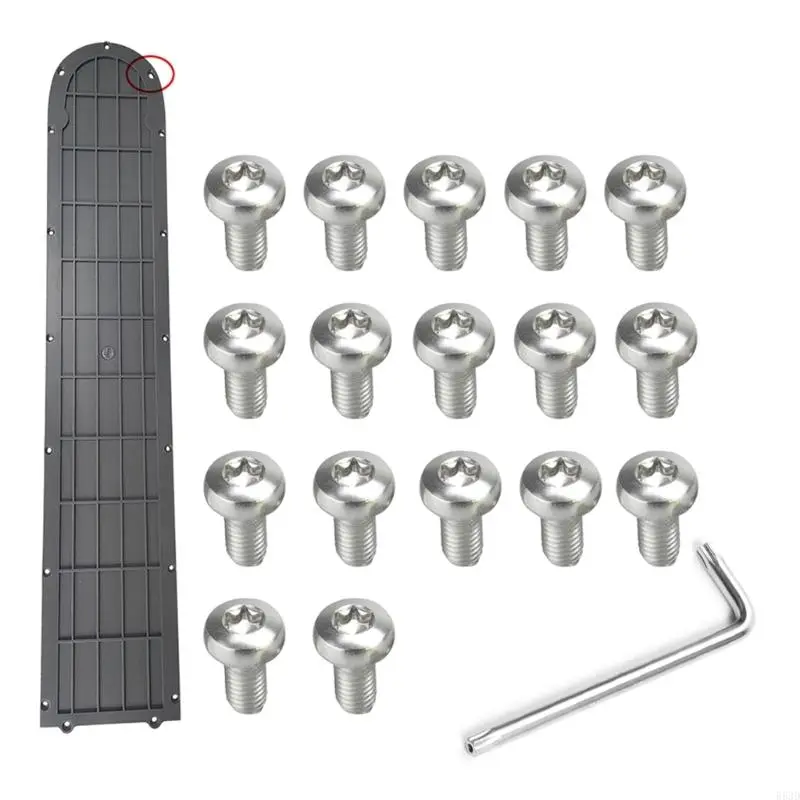 R53D Easy Install Battery Base Plate Cover Metal Screw Set for M365 Electric Scooters