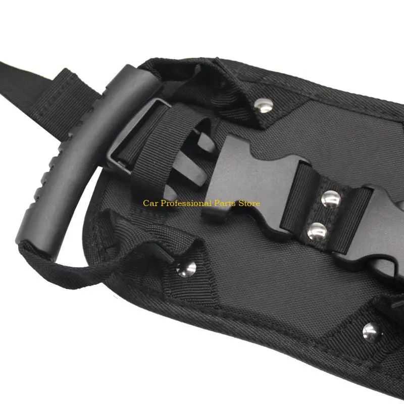 R53D Motorcycle Safety Belt with Handle Rear for Seat Passenger Grip Strip for Kids A