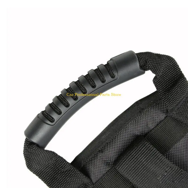 R53D Motorcycle Safety Belt with Handle Rear for Seat Passenger Grip Strip for Kids A