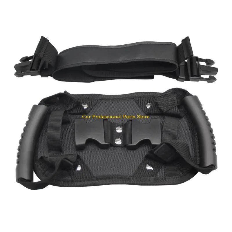 R53D Motorcycle Safety Belt with Handle Rear for Seat Passenger Grip Strip for Kids A