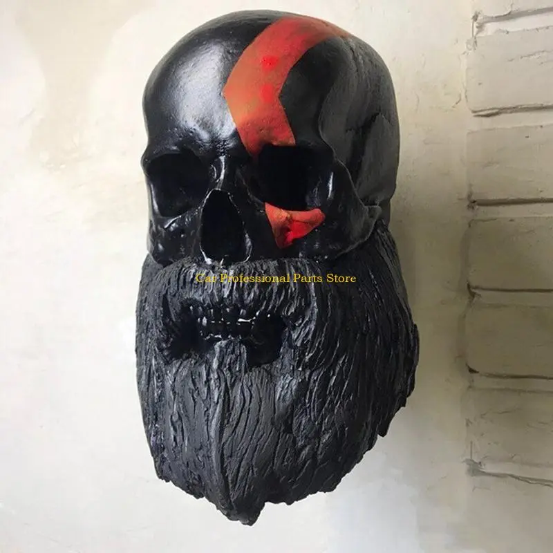 R53D Motorcycle Helmet Holder Rack Wall Mount Hat Stand Display Rack Skull Rack