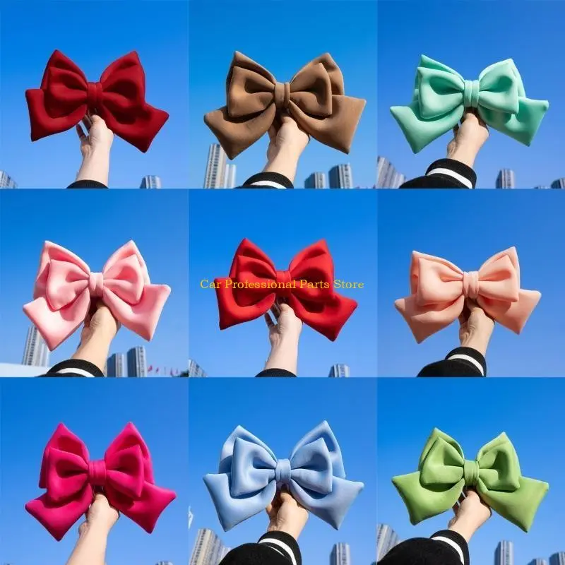 R53D Motorcycle Helmets Bowknot Decoration Adhesive Large Bowknot Ornament Motorbike Helmets Decor Fashion Helmets Patches