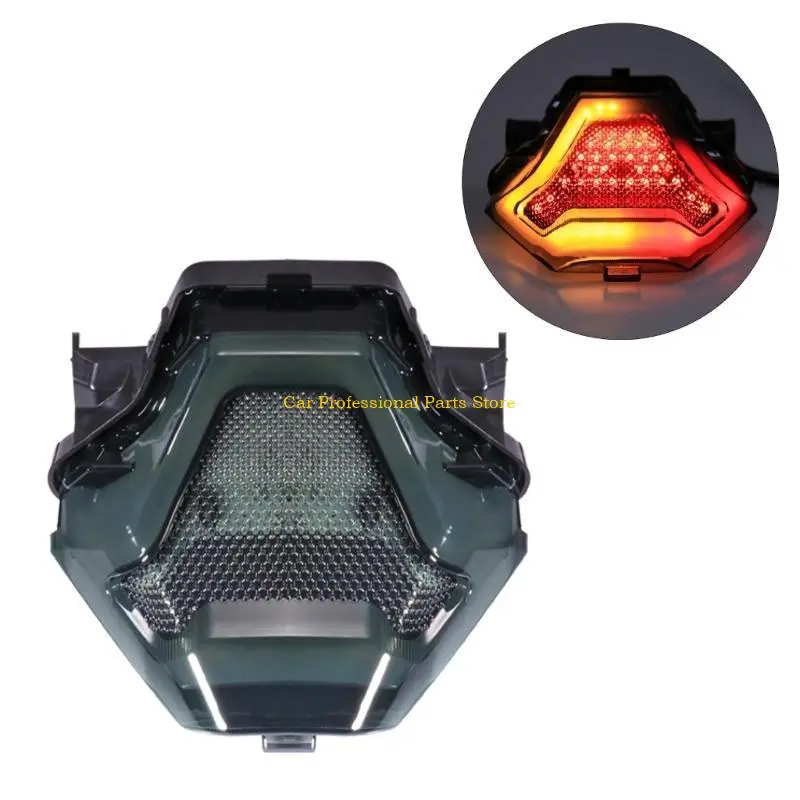 R53D Motorcycle LED Tail Light with Turn Signals Rear Brake Light Durable Upgrades Your Bike Safety & Styles Suitable for R3