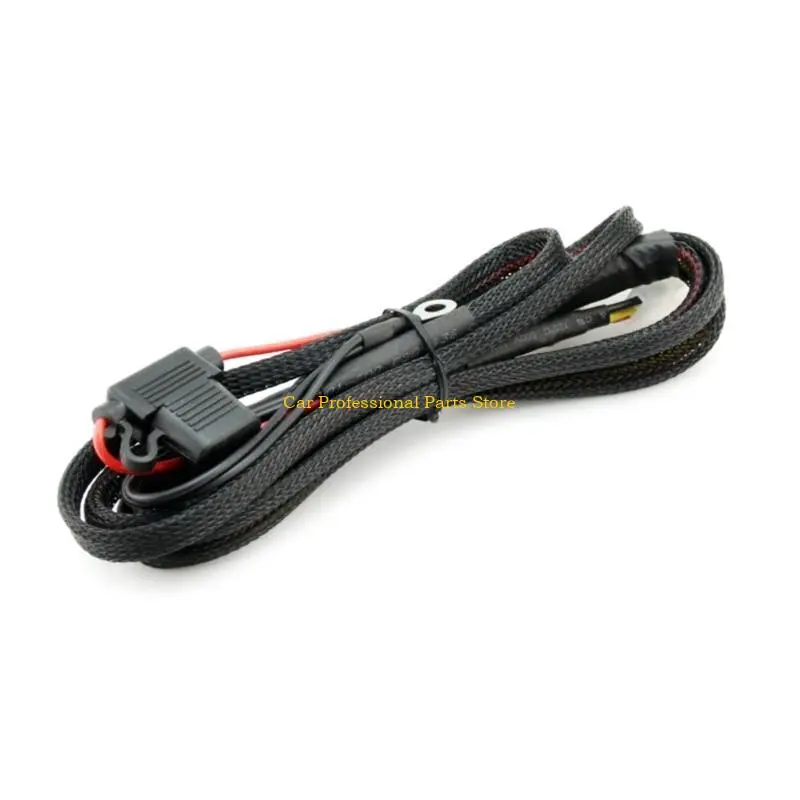 R53D LED Light Bar Wiring Harness Cable High/Low Beam Motorcycles Auxiliary Lights
