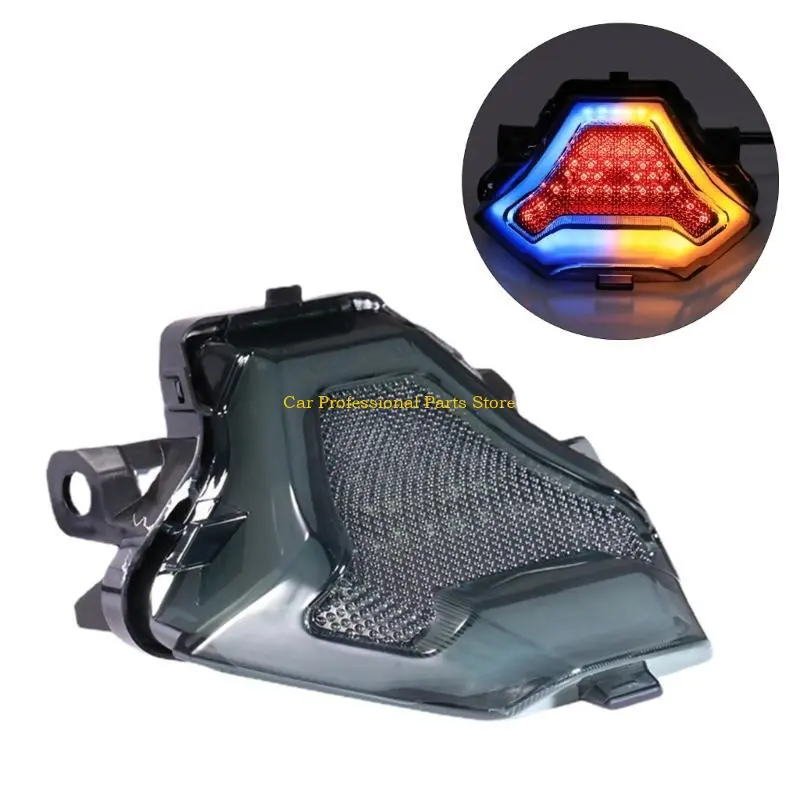 R53D Motorcycle LED Tail Light with Turn Signals Rear Brake Light Durable Upgrades Your Bike Safety & Styles Suitable for R3