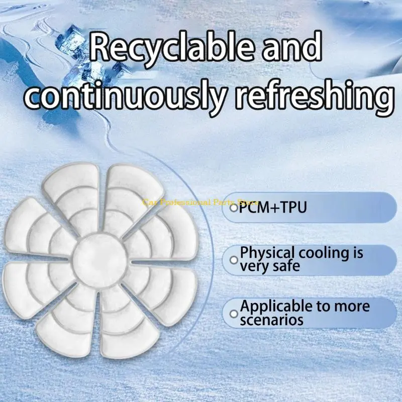R53D Multifunctional Ice Retaining Headband Heatwave Ergonomic Cooling Solution Comfortable for Adventure Sports
