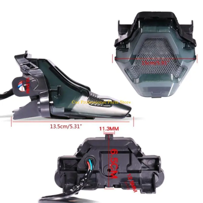 R53D Motorcycle LED Tail Light with Turn Signals Rear Brake Light Durable Upgrades Your Bike Safety & Styles Suitable for R3