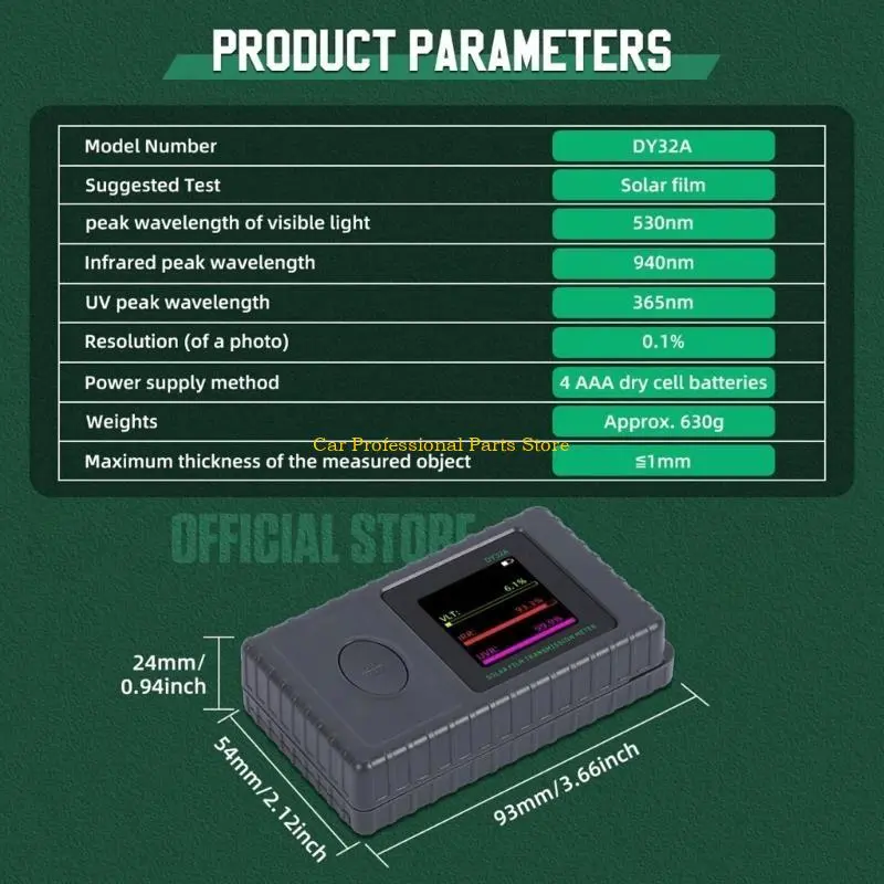 R53D Easy To Use Solar Film Analyzers Detector Device For Car And Residential Window