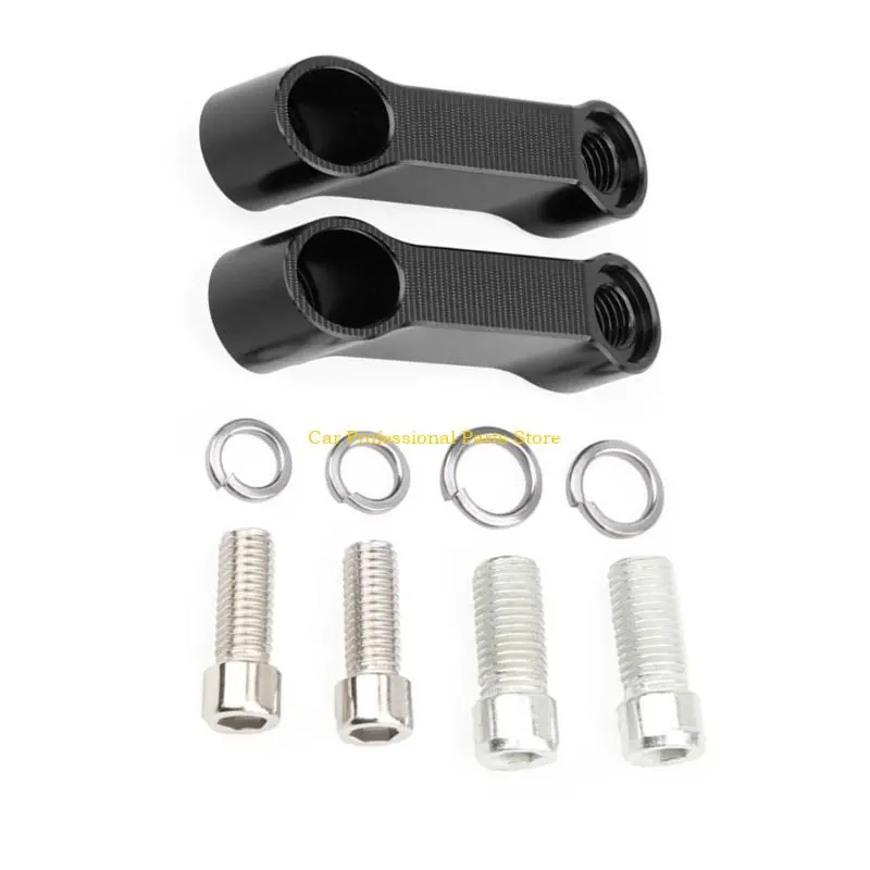 R53D Enhanced Viewing Motorcycle Mirror Risers Holder Aluminum for Safe Rides, Improved Visibility Superior Riding Experience
