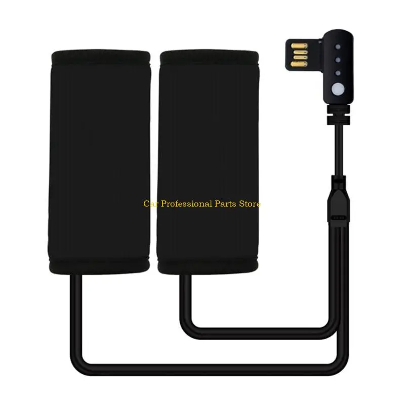 R53D Universal Motorcycle Handlebar Heated Pad 5V USB Winter Heating Grip 3 Gear