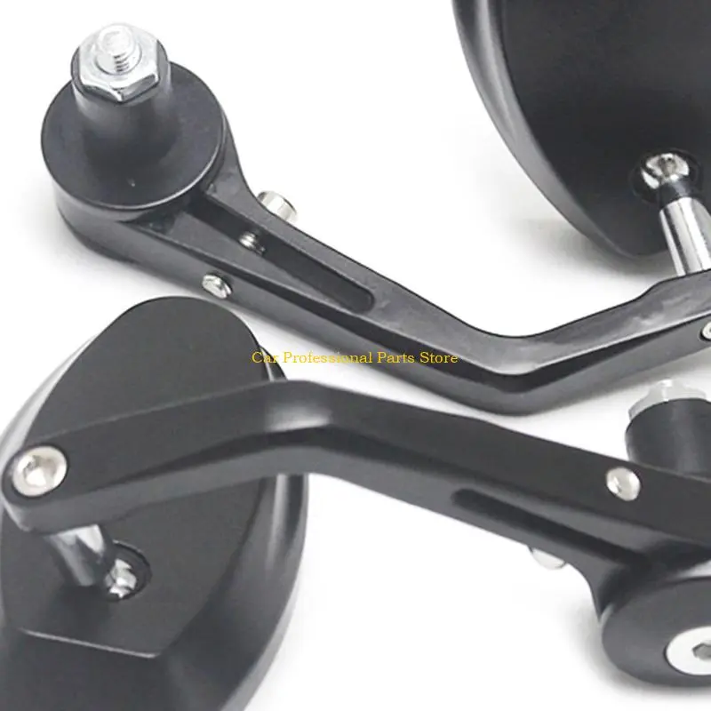 R53D Auxiliary Rearview Mirror for Bike Motorcycle Handlebar Mount Adjustable Mirror