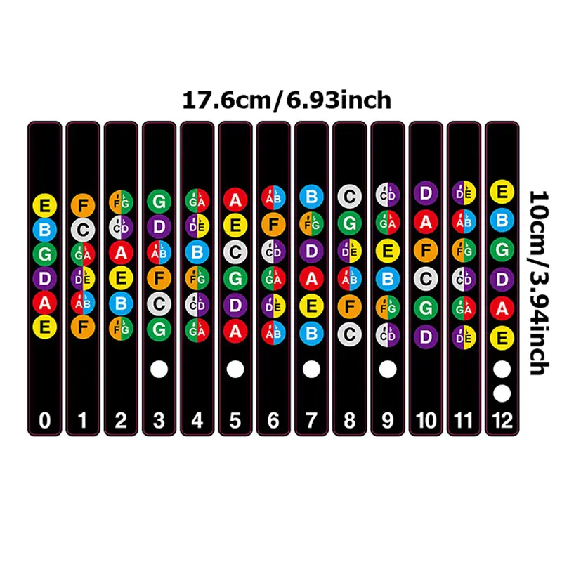 1/3/5pcs Guitar Scale Stickers Music Teaching Tools Suitable for Beginner Practice Accessories Student Educational Supplies TMZ
