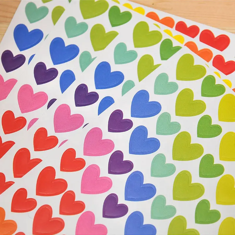 10PCS Children Stickers Toys Rainbow Love Dot Sticking Numeric Letters DIY Photo Album Handmade Accessories Sticker TMZ