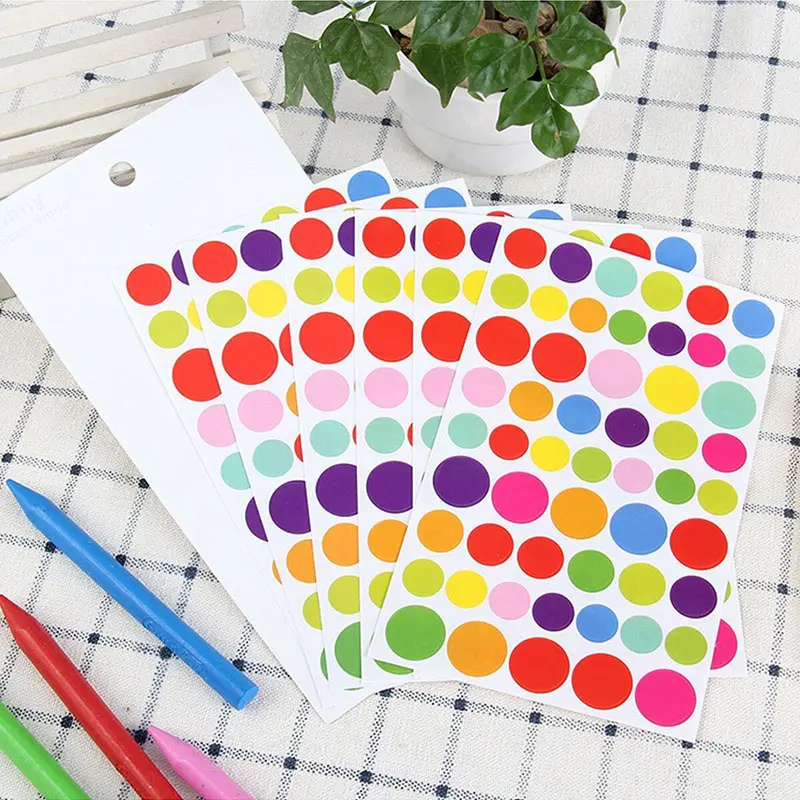 10PCS Children Stickers Toys Rainbow Love Dot Sticking Numeric Letters DIY Photo Album Handmade Accessories Sticker TMZ
