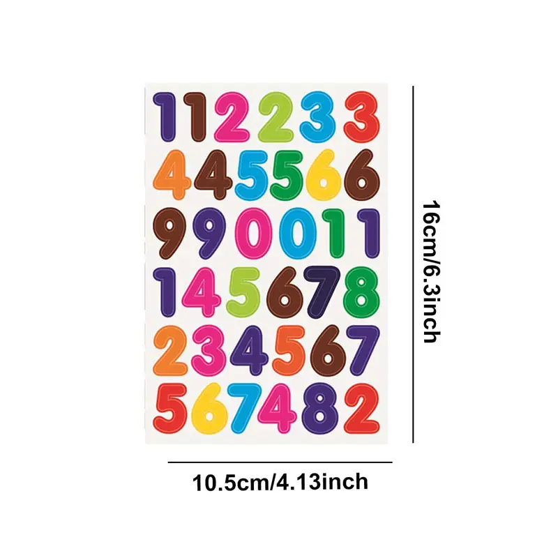 10PCS Children Stickers Toys Rainbow Love Dot Sticking Numeric Letters DIY Photo Album Handmade Accessories Sticker TMZ