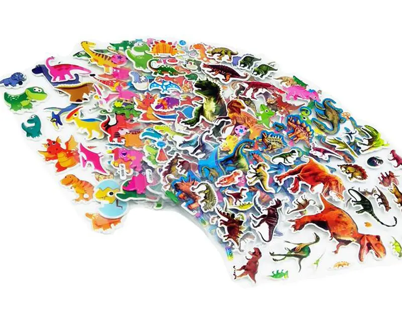40 Sheets Cartoon Cars Aircraft Animals Princess DIY Stickers Toys PVC Scrapbook for Children Diary Notebook Decoration Gifts