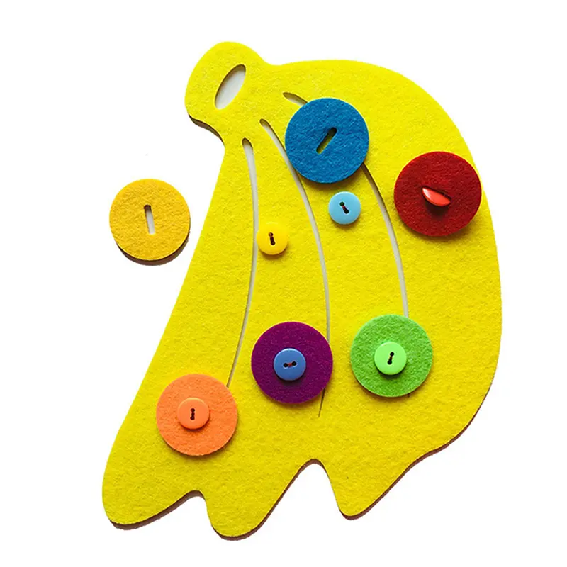 Children Felt Toys Nonwoven Fabric Handmade DIY Early Education Puzzle Gift for Kids Digital Cognition Zipper Buckle TMZ