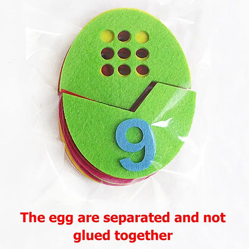 Children Felt Toys Nonwoven Fabric Handmade DIY Early Education Puzzle Gift for Kids Digital Cognition Zipper Buckle TMZ