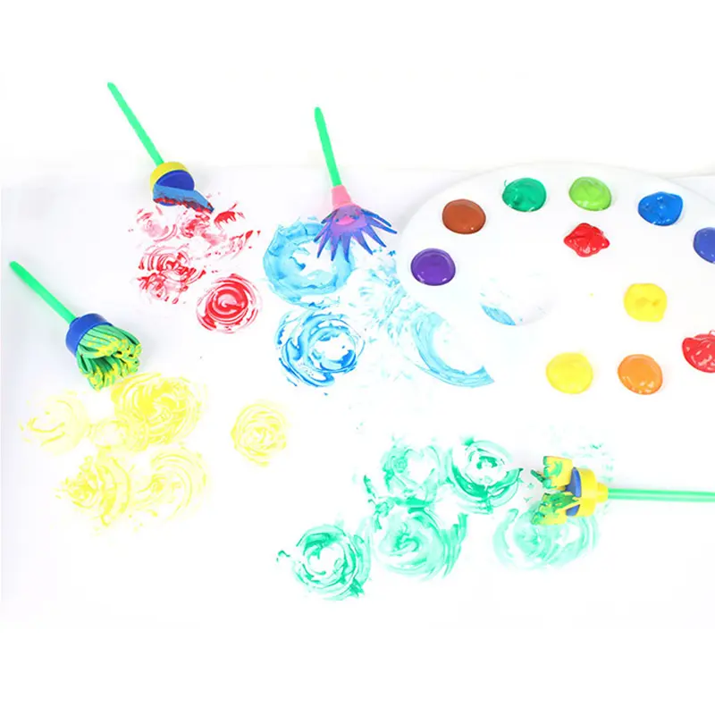 4~48pcs Drawing Sponge Halloween Painting Graffiti Festival Gathering Party Favors Bulk Children Favorite Gifts Rubbings TMZ