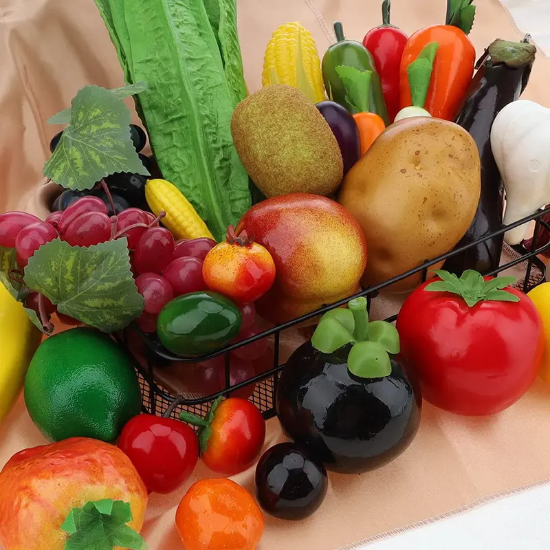 Mini Simulation Fruits Vegetable Model Foam Small Size Festival Supplies Furniture Ornaments Household Decorate DIY Props TMZ