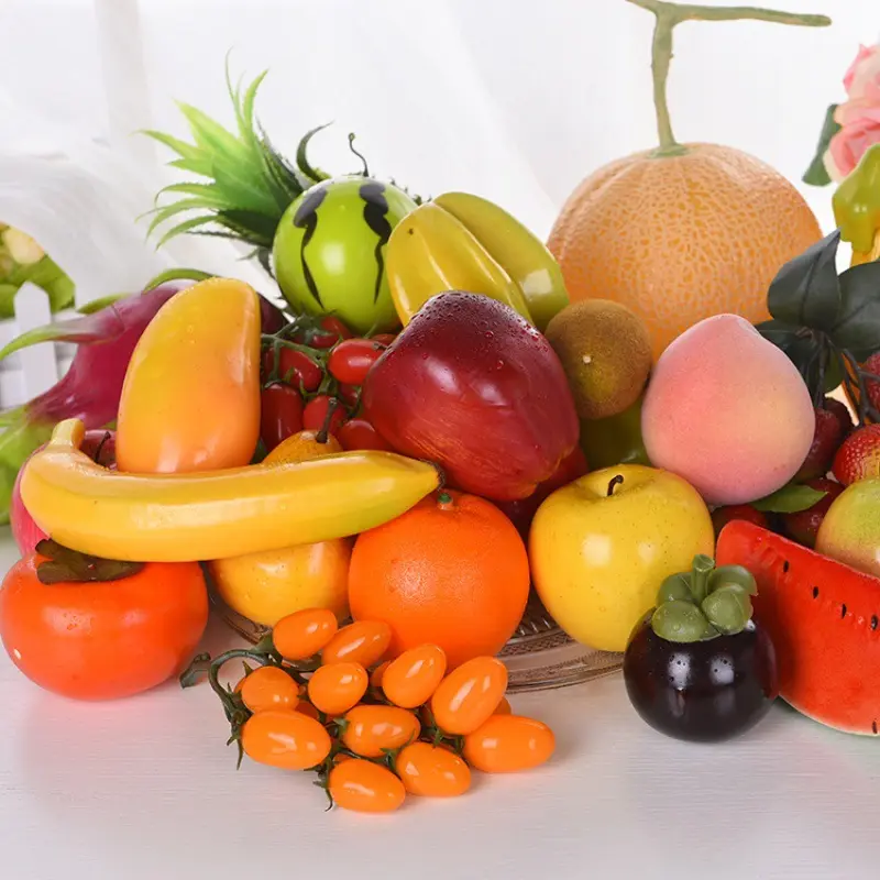 Mini Simulation Fruits Vegetable Model Foam Small Size Festival Supplies Furniture Ornaments Household Decorate DIY Props TMZ