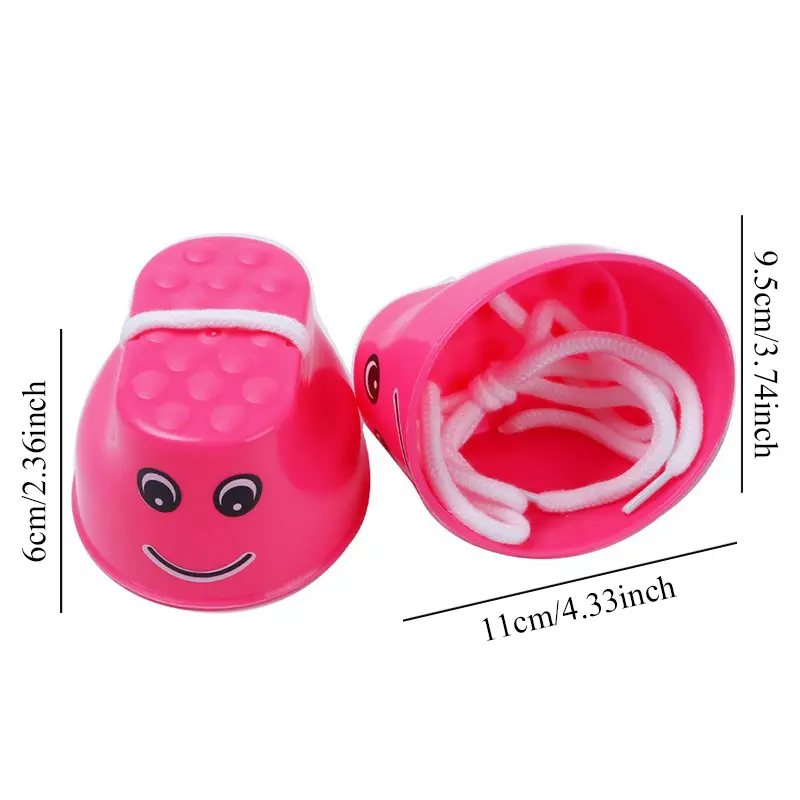Funny Smile Face Plastic Stilts Kid Party Game Outdoor Activities Balance Training Equipment Coordination Game Children Gift ZYF