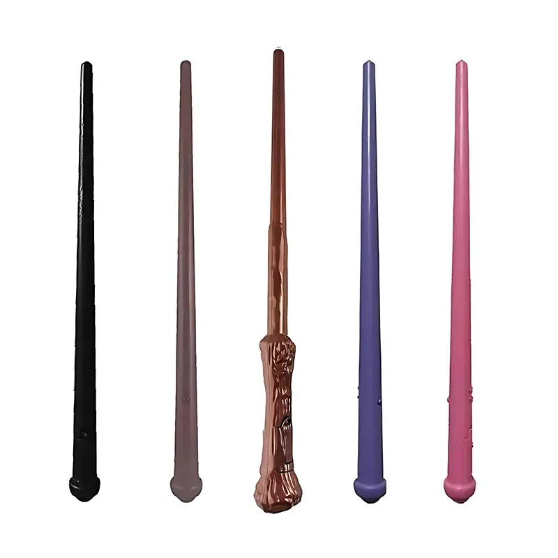 Magic Wand Wizard Stick Black Halloween Hat Witch Broom Costume Party Masquerade Cosplay Accessories Surprise Halloween Gift ZYF