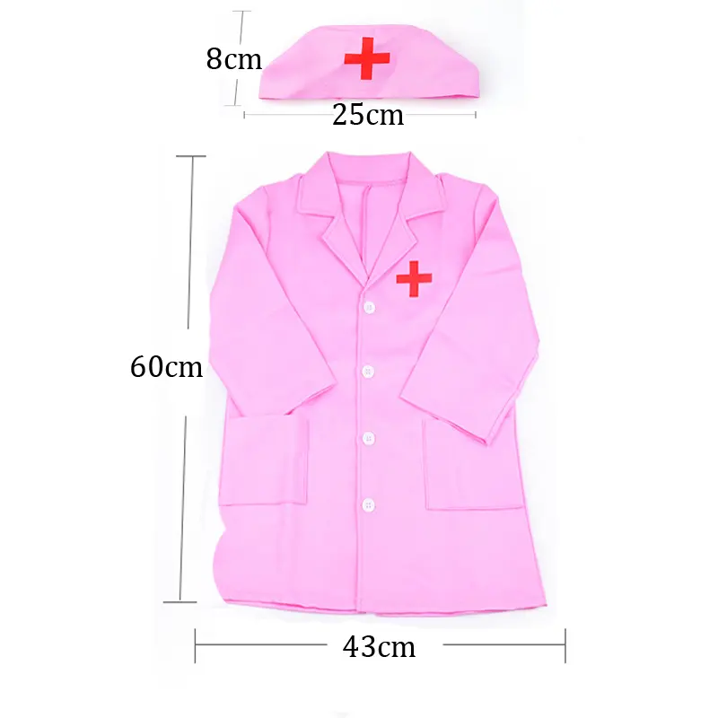 Children Simulated Doctor Nurse Toys Pretend Play Role Play Pink Set Kids Interactive Games Party Girls Birthday Gifts TMZ