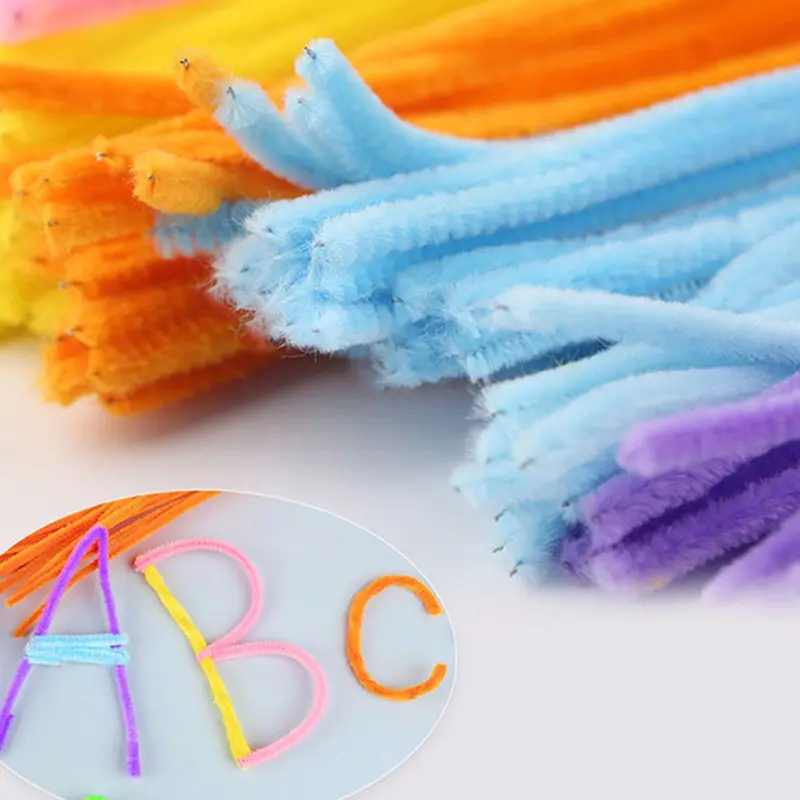 Fluffy DIY Set Chenille Stem Fluffy Balls Eyes Craft Kit for Artclass  Projects Party Home Decorations Handmade Art Supplies ZYF