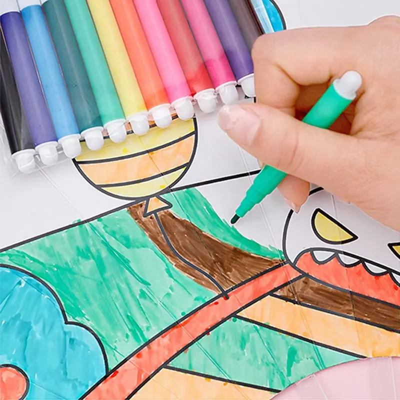 1~5pack Drawing Pen Crayon Marker Ball-point Pen Multiple Colors Suitable for Paper Non-woven Canvas Painting School Supply TMZ