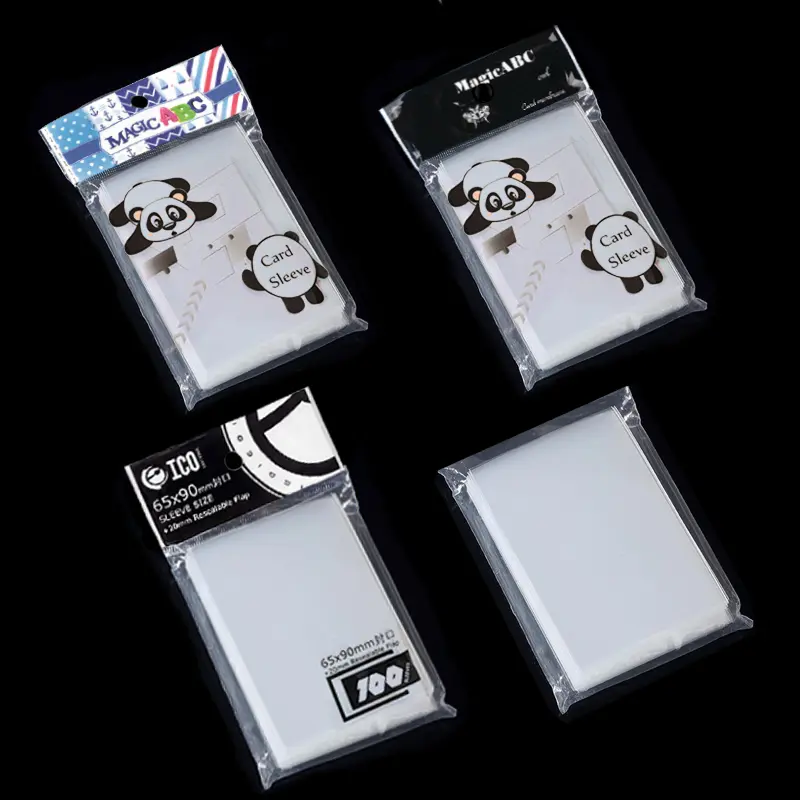100pcs Various Sizes Transparent Card Sleeves Magic Card Game Tarot Poker Cards Protector Board Game Card Collection Sleeves