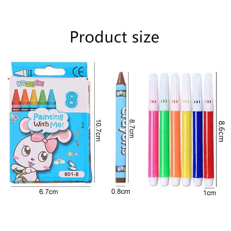 1~5pack Drawing Pen Crayon Marker Ball-point Pen Multiple Colors School Supply Suitable for Non-woven Canvas Paper Painting TMZ