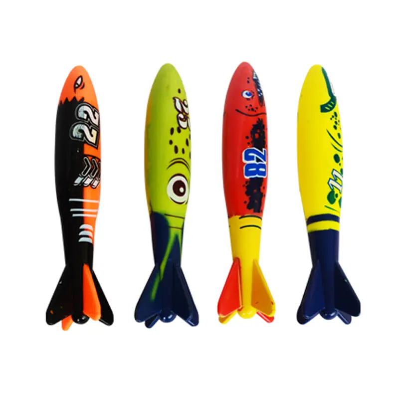 Summer Diving Toys Plastic Children Swimming Pool Water Toys Torpedo Water Grass Ring Dolphin Diving Man Interaction TMZ