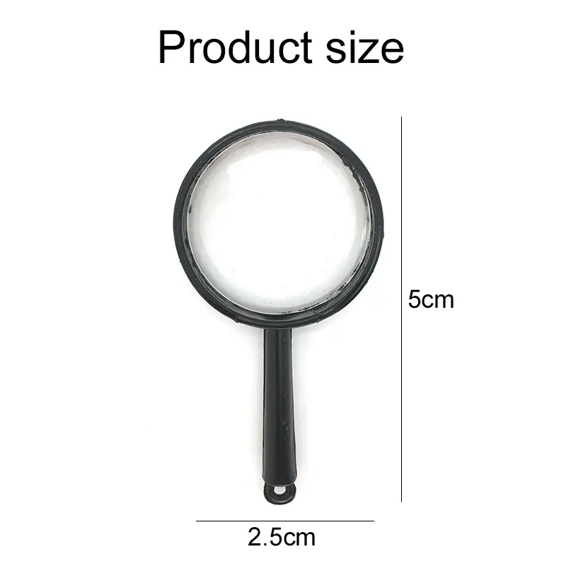10/20/50pcs Mini Magnifier Magnifying Glass Acrylic Handheld Elderly Reading Children Science Observation Props Clear Vision TMZ