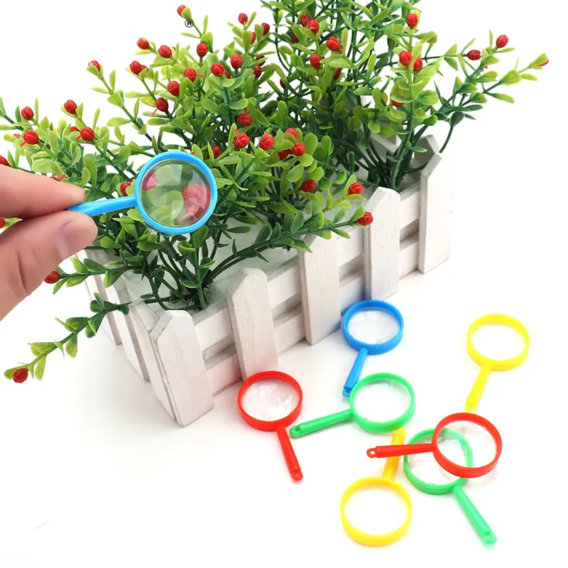 10/20/50pcs Mini Magnifier Magnifying Glass Acrylic Handheld Elderly Reading Children Science Observation Props Clear Vision TMZ