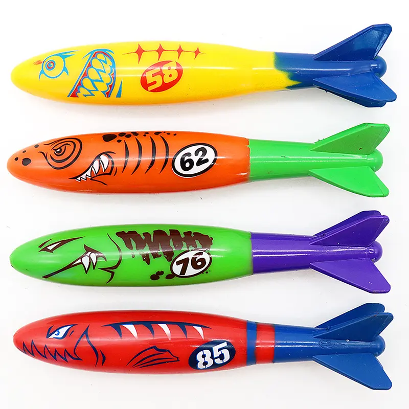 22pcs Children Diving Toys Exercise Gemstone Seaweed Fish Ring Diving Rod Torpedo Summer Game Swiming Pool Toys Gifts TMZ